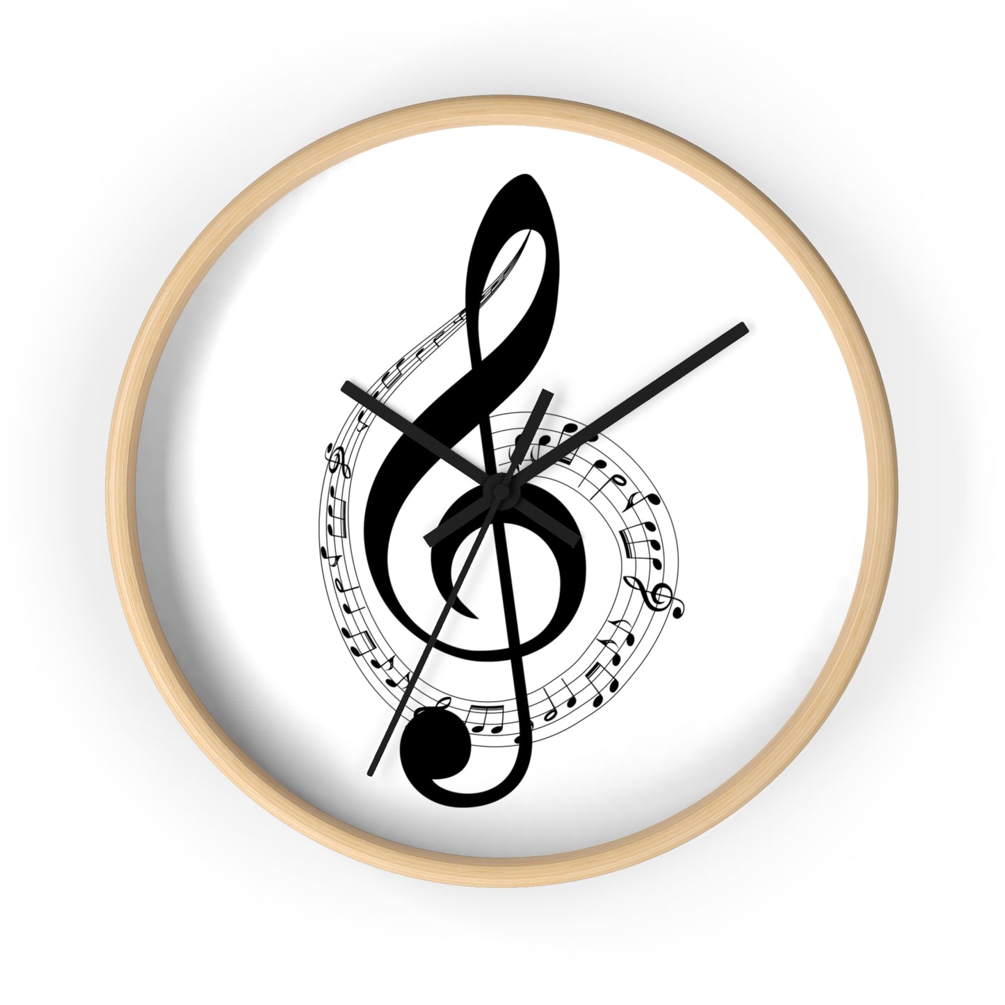 Musical Wall Clock - Perfect for Music Lovers, Home Decor, Gifts