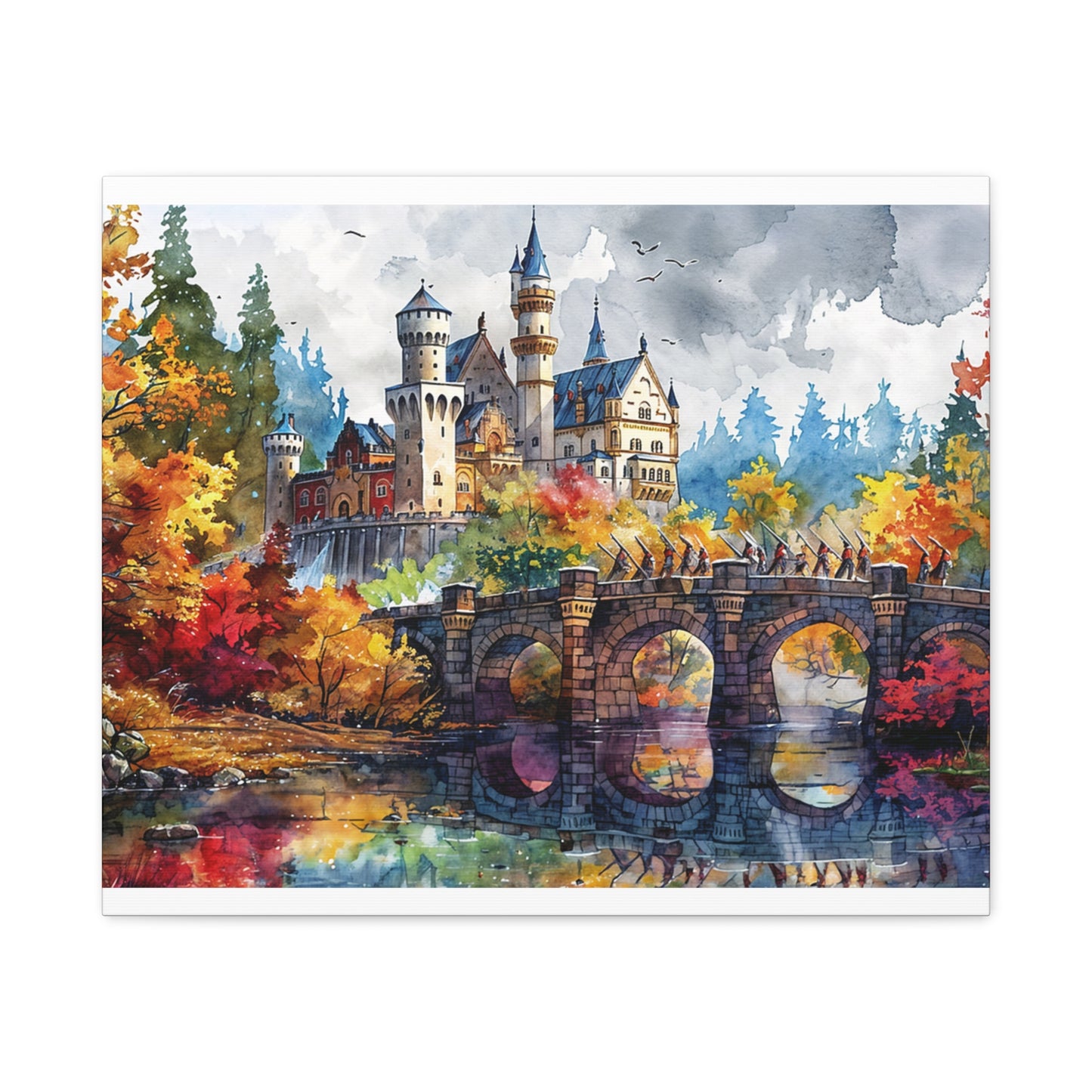 Matte Canvas, Stretched, 1.25" - Castle