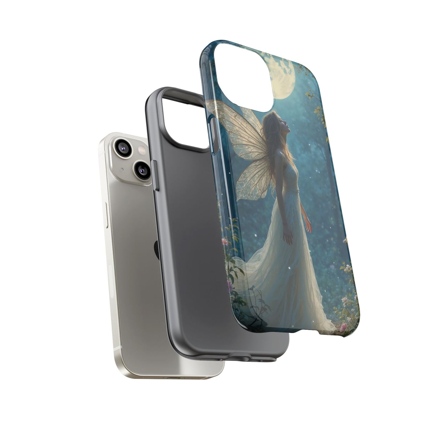 Fairy Moon Phone Case | Tough Cases for Nature Lovers, Fantasy Gift, Boho Phone Accessory, Ethereal Aesthetic, Magical Design