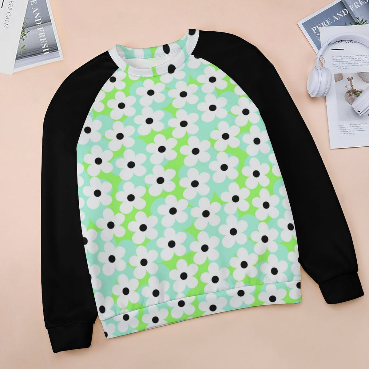 Daisy Custom Sweatshirt Designs Raglan Style