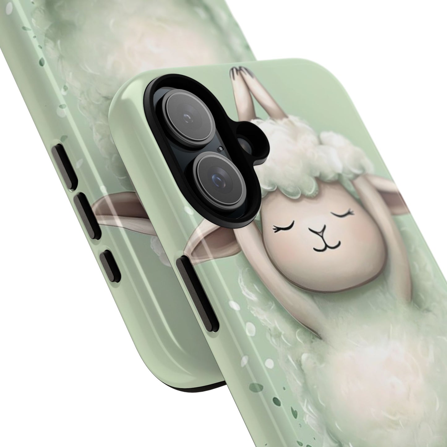 Cute Yoga Sheep Phone Case — Pastel Lamb Ballerina Protective Cover