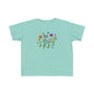Whimsical Toddler Tee - 'Be Kind' Design, Cute Kids' Shirt, Floral Graphic Tee, Toddler Gift, Inspirational Apparel