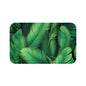 Tropical Leaves Bath Mat - Green Leaf Decor, Bathroom Essentials, Tropical Home Decor, Nature Inspired Gift, Spa Vibes