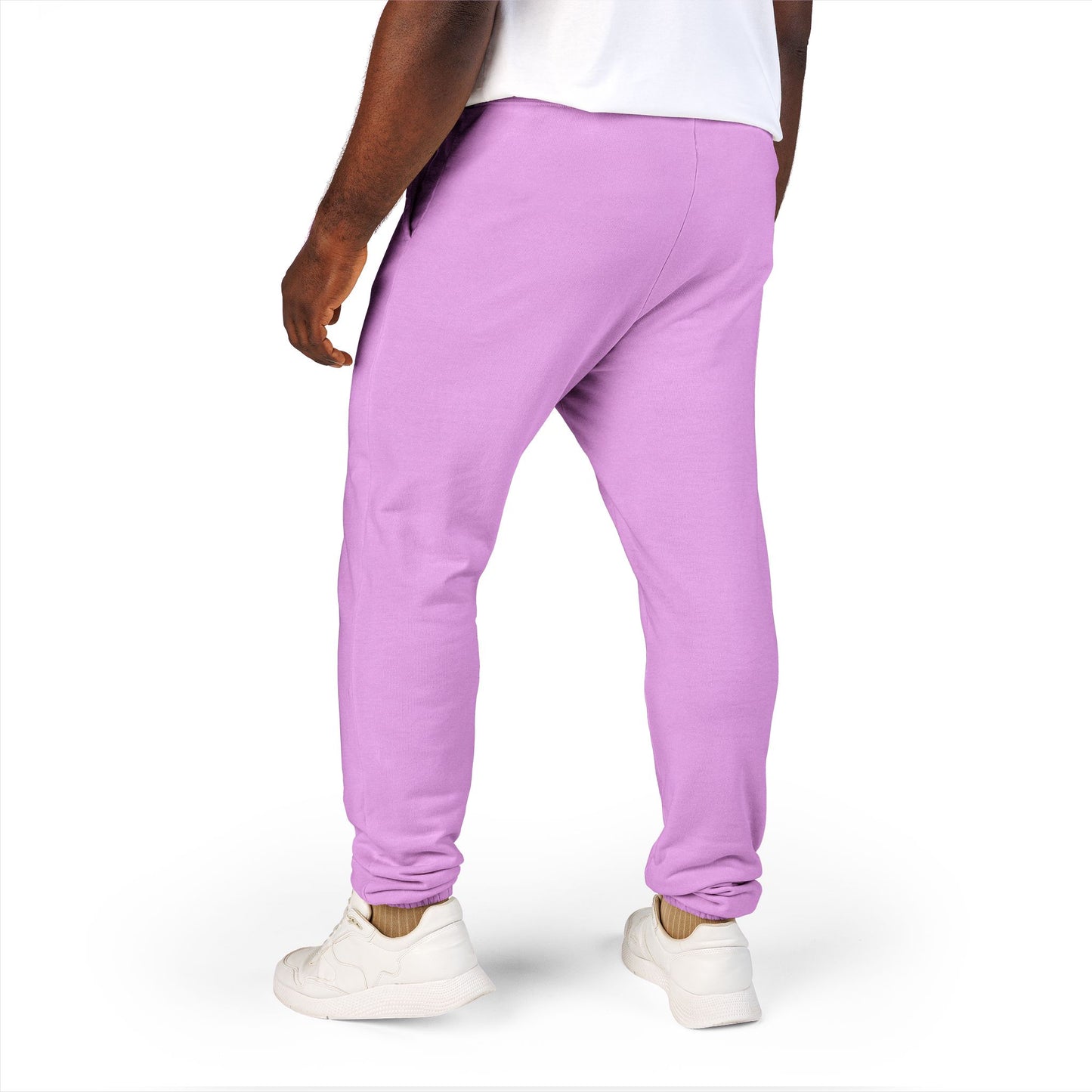 Sweatpants — Colorful Cosmic Cat Graphic "Pet Me" Joggers