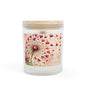 Frosted Glass Candle — Whimsical Heart Dandelion Floral Scented Candle (11oz)