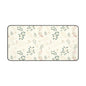 Floral Vine Desk Mat — Cream Botanical Mouse Pad for Home Office