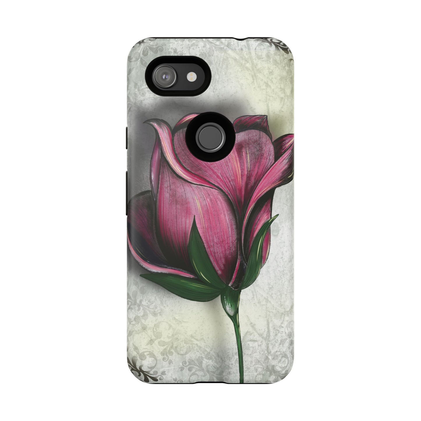 Rose Phone Case – Tough Cases, Floral Phone Cover, Gift for Her, Minimalist Design, Nature Lover's Accessory, Birthday Gift Idea