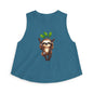 Sloth Hanging Cute Graphic Crop Top