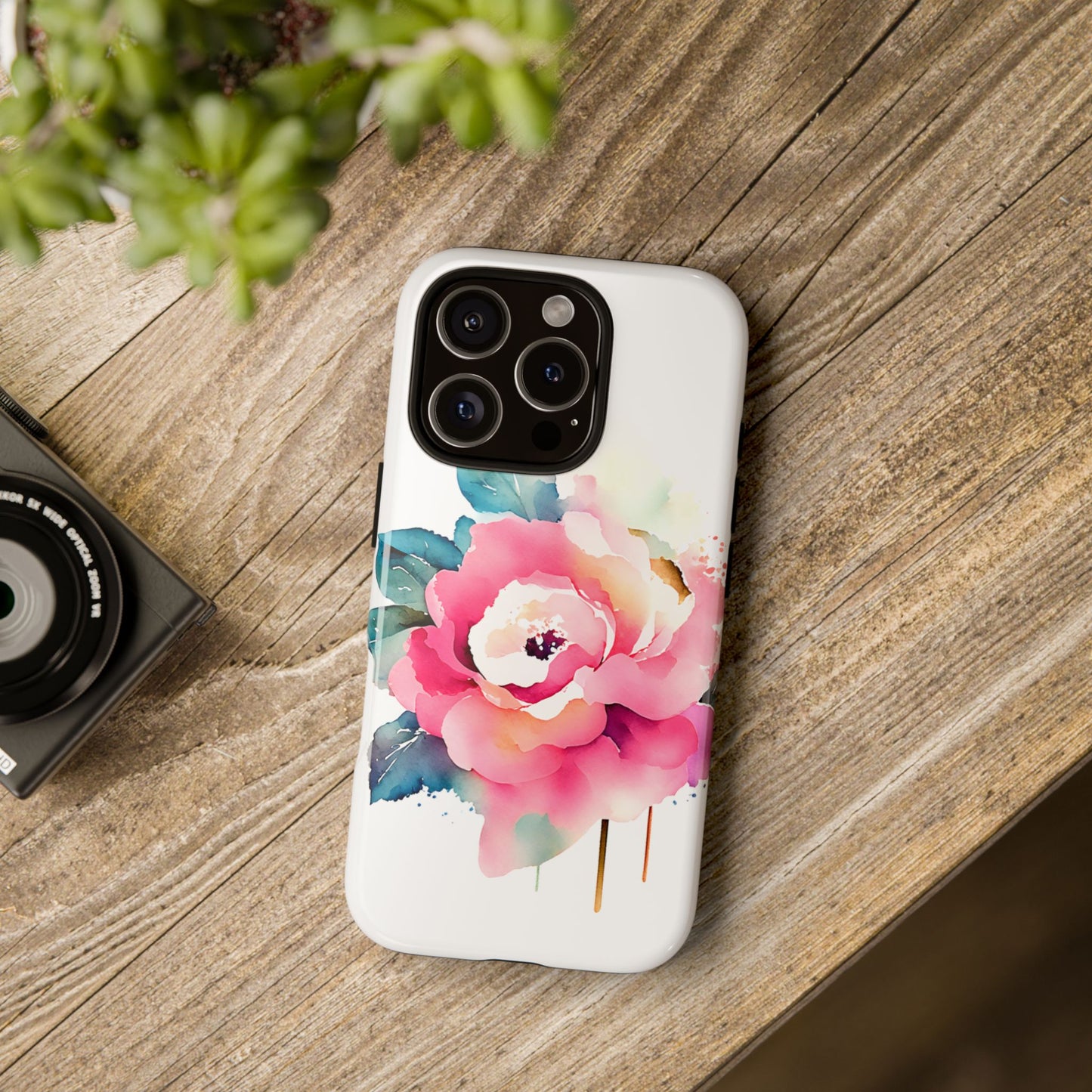 Floral Phone Case - Vibrant Rose Design