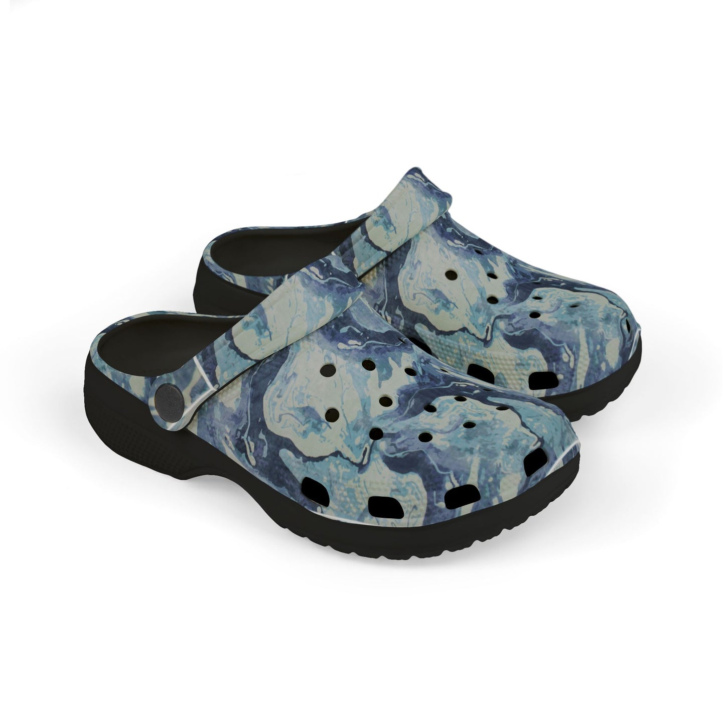 Kid's Marble Pattern Foam Clogs