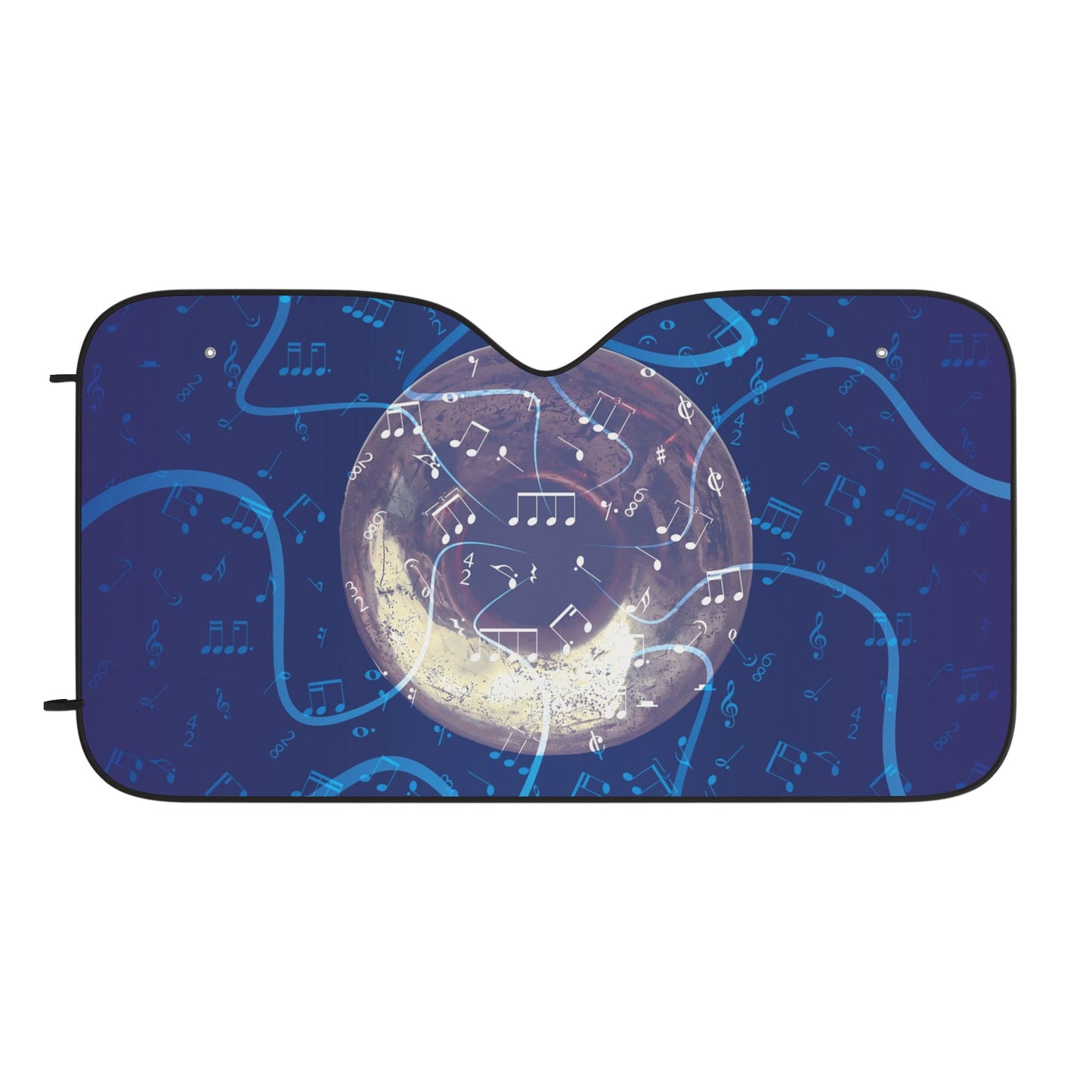 Moonlit Constellation Car Sun Shade — Night Sky Dashboard Protector