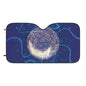 Moonlit Constellation Car Sun Shade — Night Sky Dashboard Protector