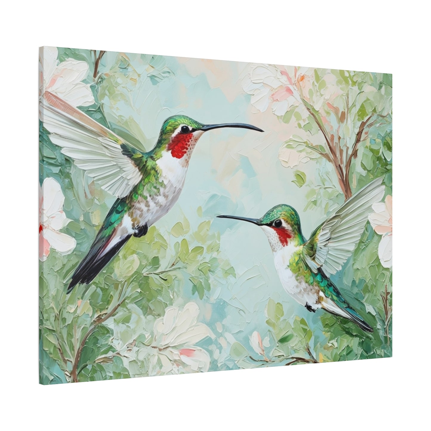 Hummingbird Canvas Wall Art — Stretched Matte Nature Print