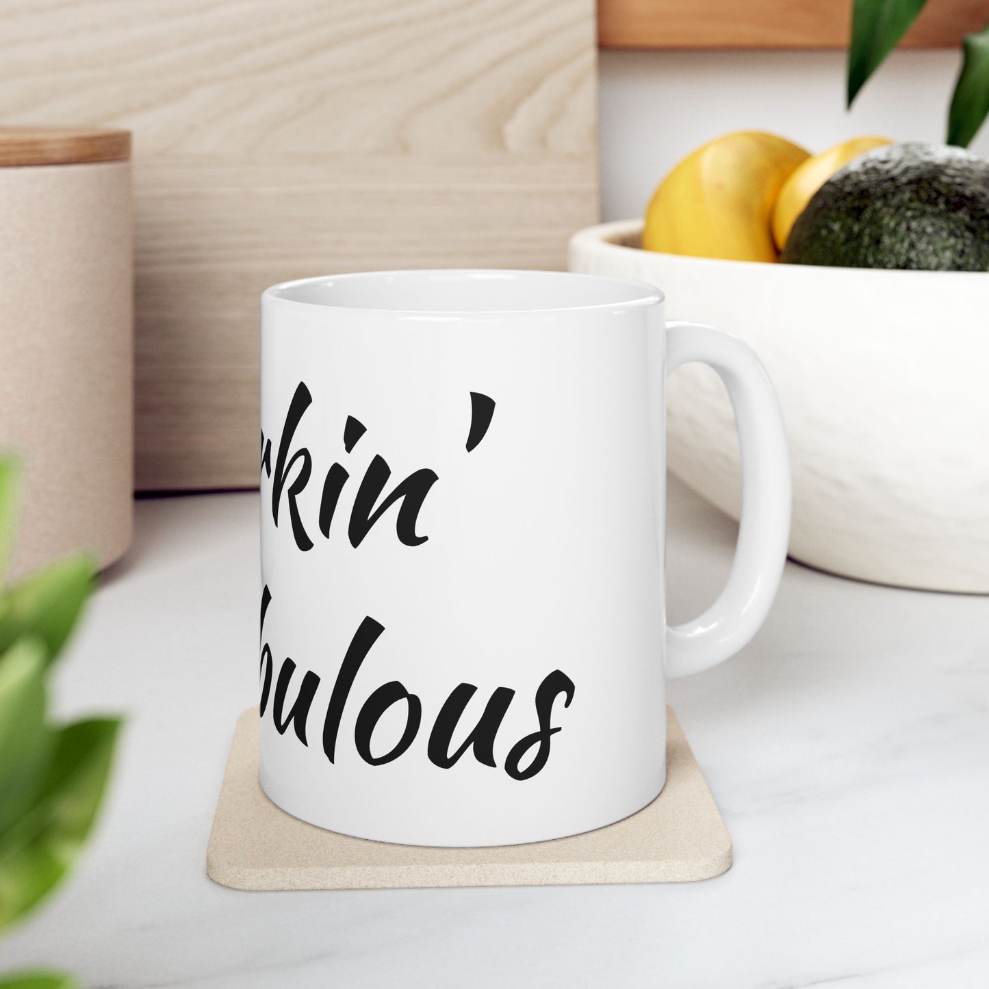 Furking Fabulous Ceramic Mug — Funny Cat Lover Coffee Cup (11oz/15oz)