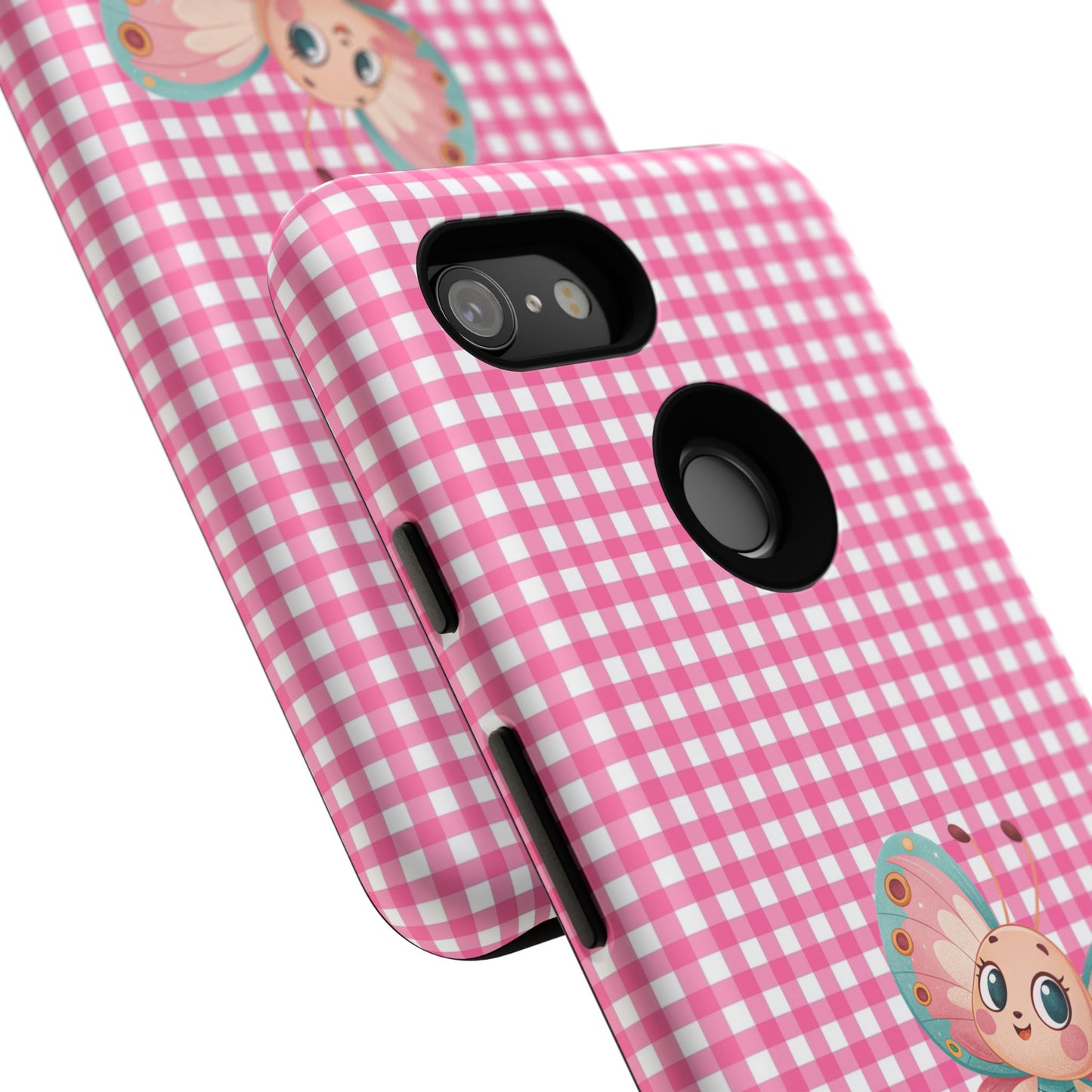 Cute Butterfly Phone Case, Tough Cases, Floral Phone Accessory, Gift for Her, Spring Fashion, Kids' Birthday Present, Pastel Aesthetic