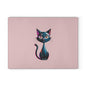 Charming Cat Glass Cutting Board - Cute Cat Kitchen Decor, Pet Lover Gift, Unique Housewarming Present, Cat Mom Essential