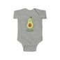 Cute Vegan Avocado Baby Bodysuit