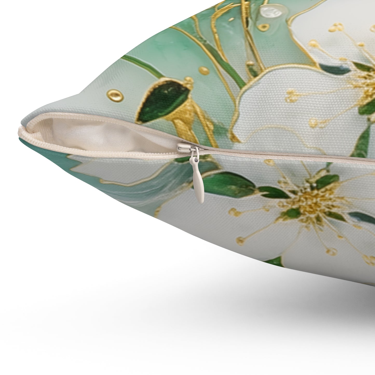 Elegant Floral Throw Pillow