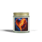 Coconut Apricot Scented Candle — Fiery Heart Jar (4oz/9oz)