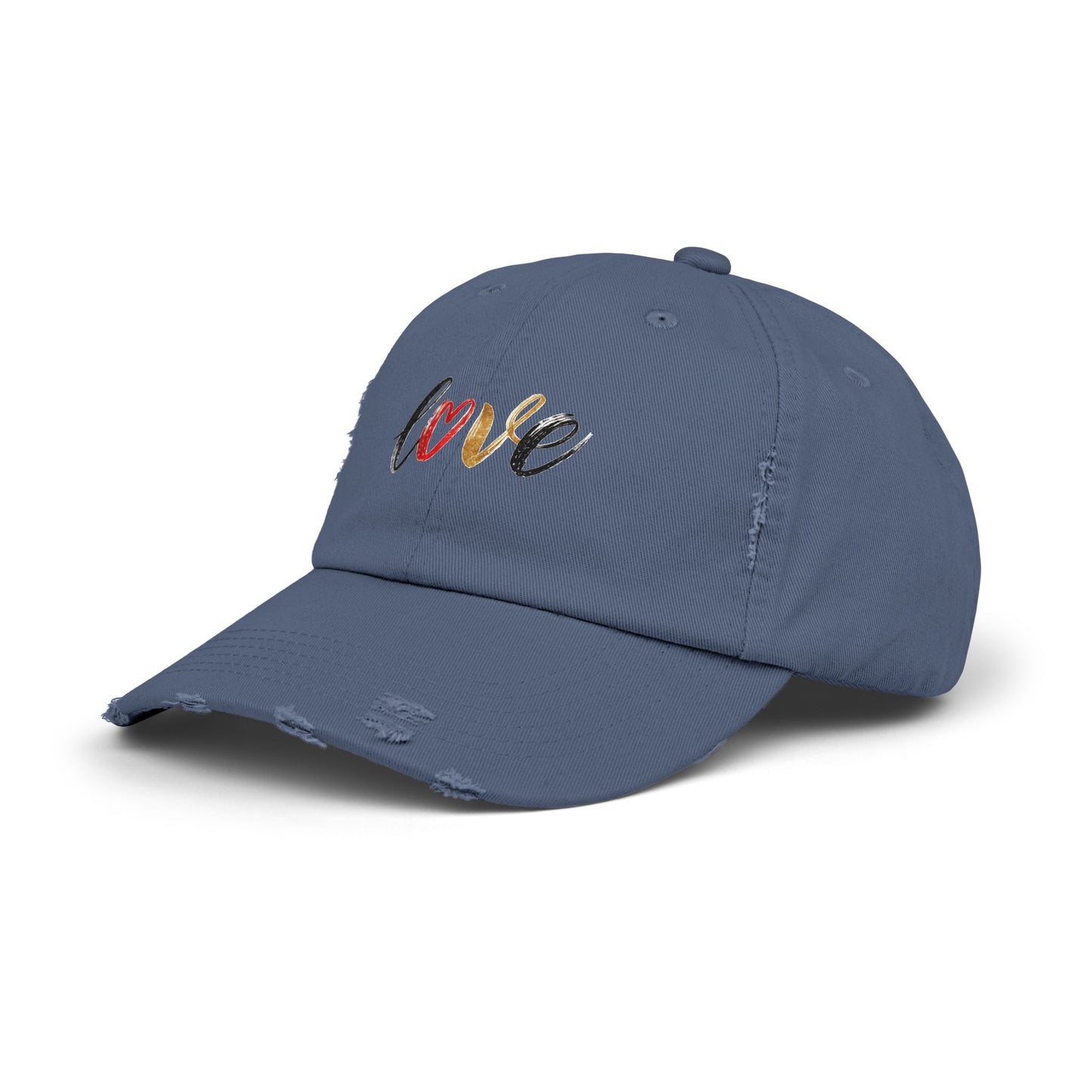 Distressed Love Cap - Casual Unisex Hat for Everyday Wear, Gift for Her, Summer Accessory, Trendy Streetwear, Distressed Cap
