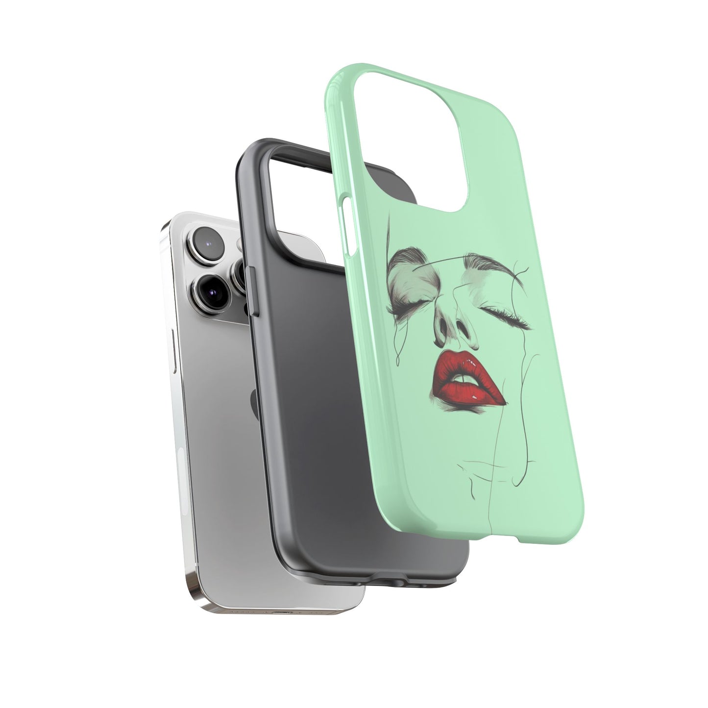 Stylish Phone Case, Artistic Phone Cover, Trendy Tech Accessory, Unique Cell Phone Protector, Gift for Her, Modern Aesthetic