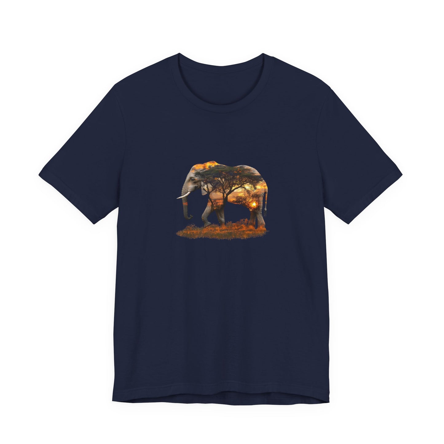 Elephant Sunset Unisex Jersey Tee