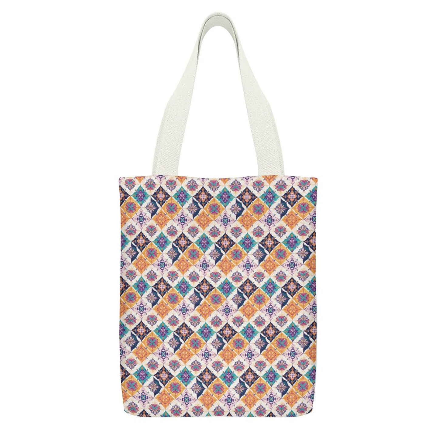 Canvas Material Tote Bags with Interior Pocket