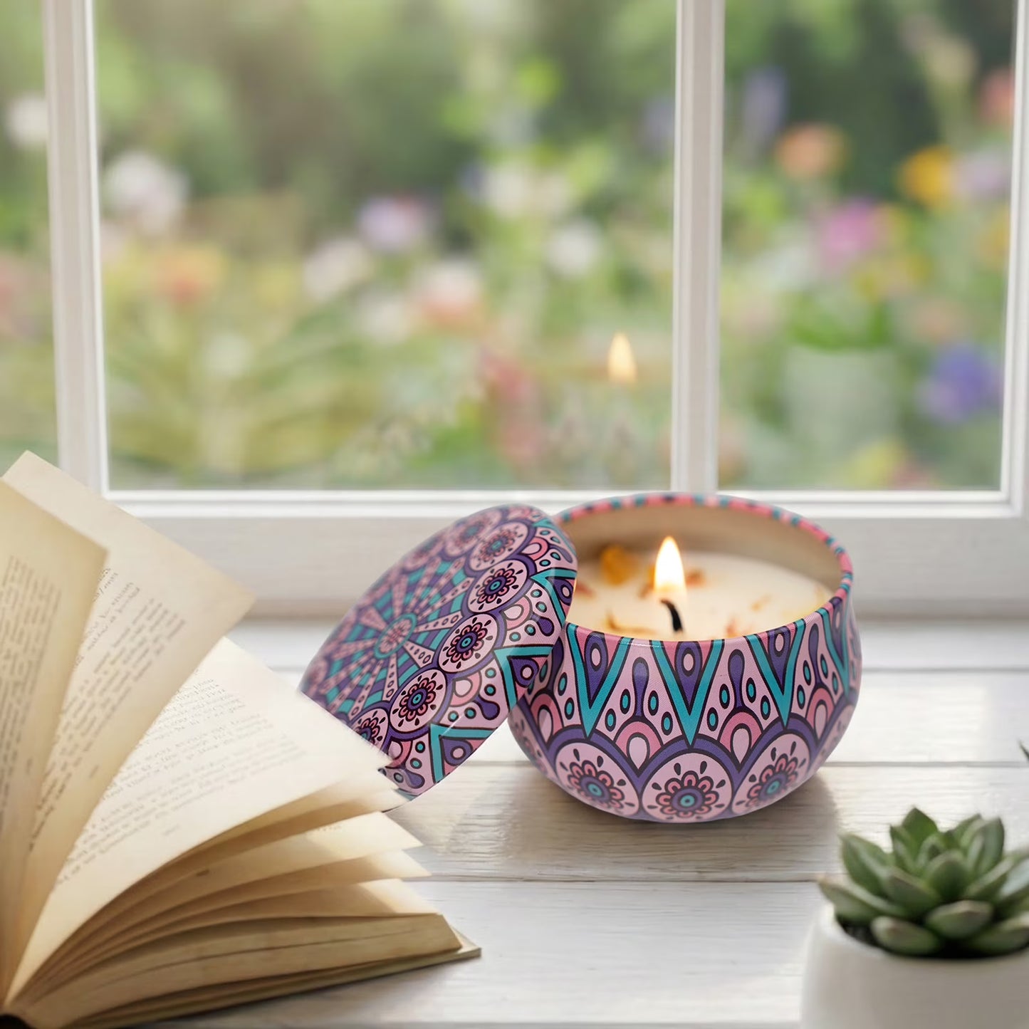 Scented Candles Gift Set,4 Pack Candles for Home Scented, 120 Hour Long Lasting Soy Wax Aromatherapy Candle Set, Birthday Gifts for Women with Gift Box
