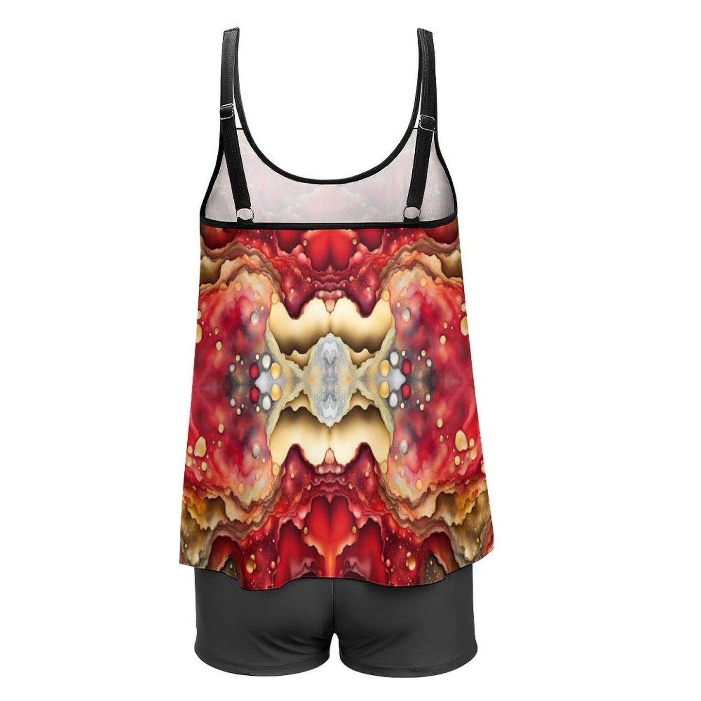 Plus Size Women Tankini 2-Piece Swimsuit