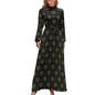 Turtle Neck Long Dress for Women