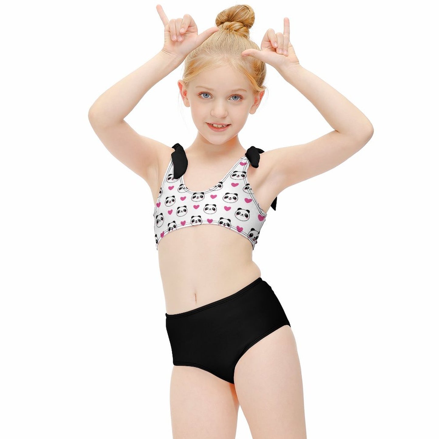 Beach Sports 2-Piece Swimsuit for Girls(All-Over Printing)
