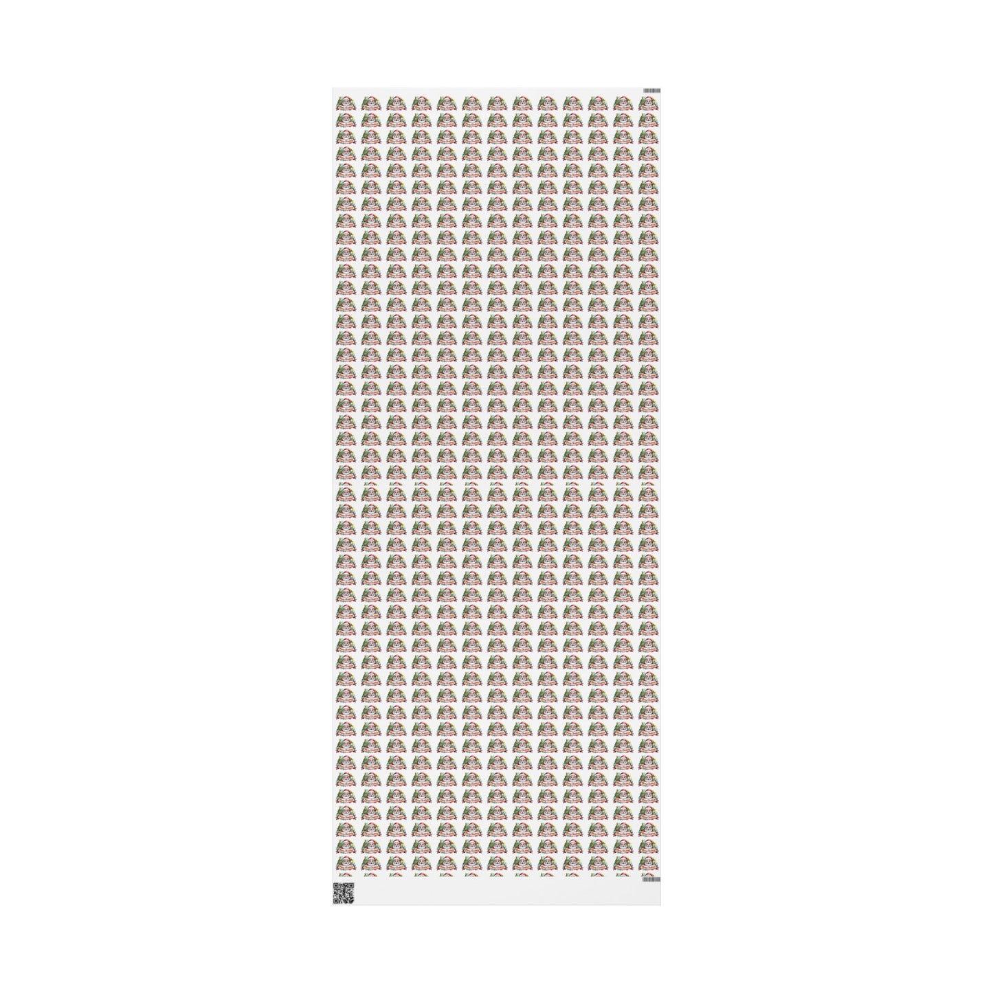 Holiday Santa Emblem Wrapping Paper Roll