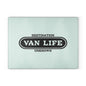 Van Life Glass Cutting Board - Perfect Gift for Travelers, Kitchen Decor, Campsite Cooking, RV Living, Adventure Enthusiasts