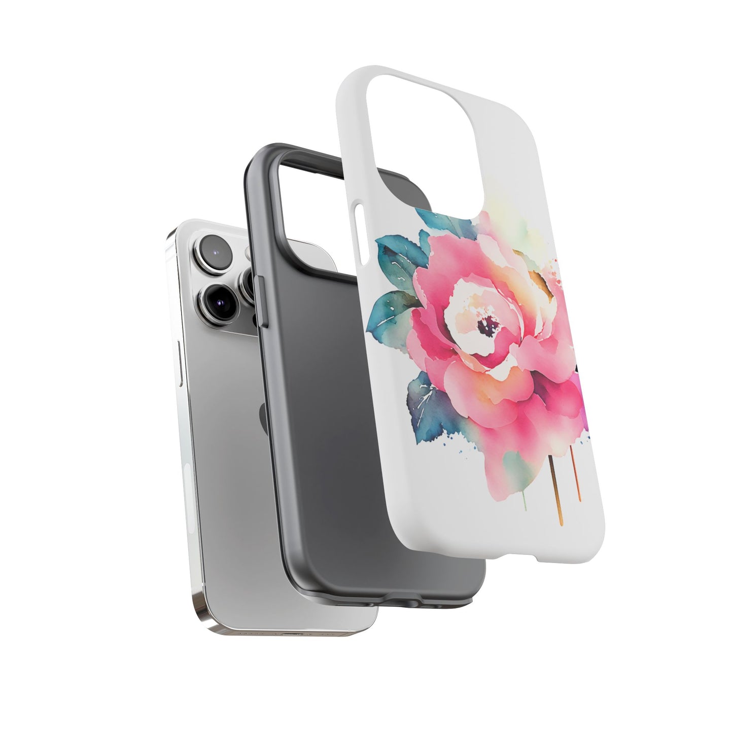 Floral Phone Case - Vibrant Rose Design