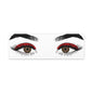 Red Lashes Wall Art Canvas — Glam Eyes Makeup Decor