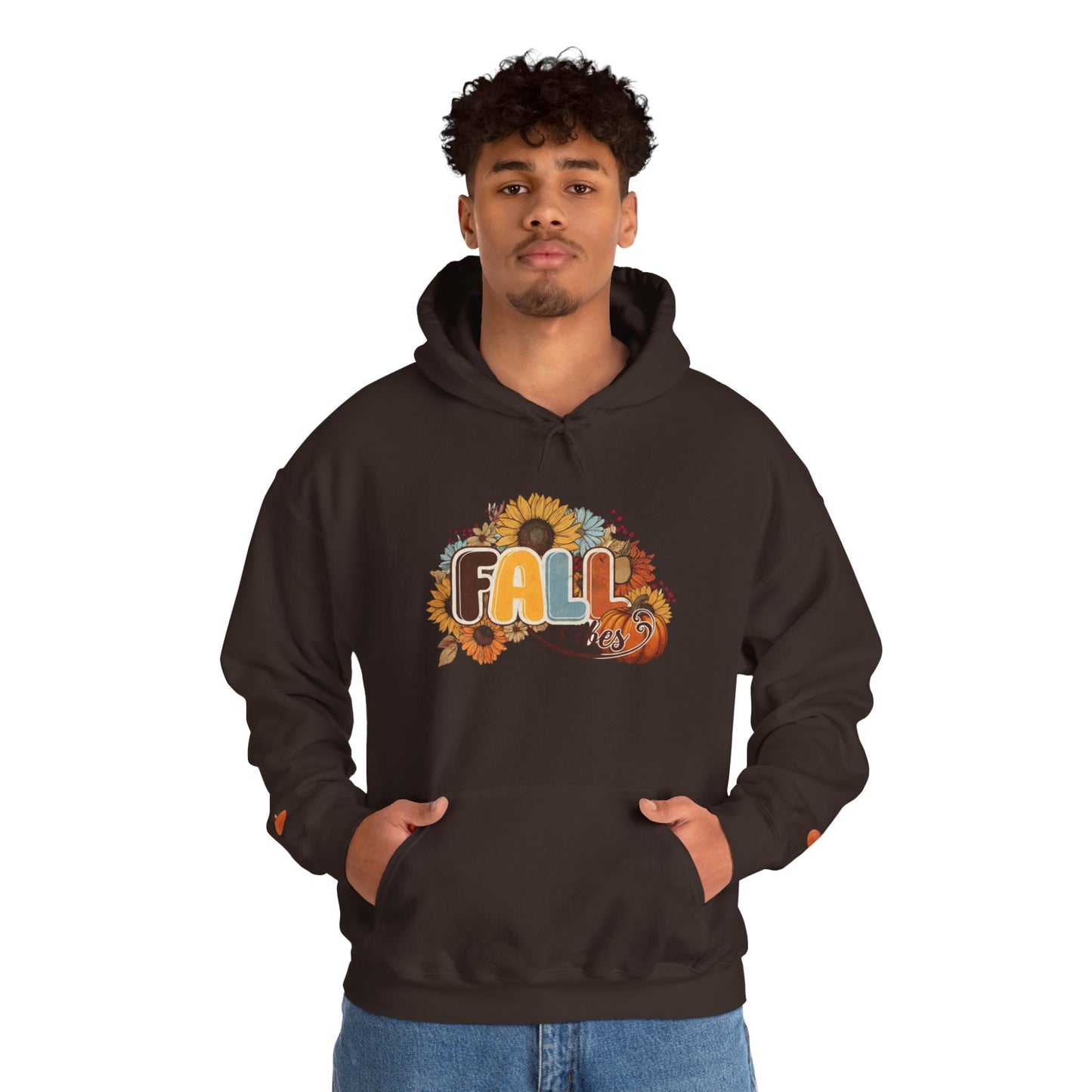 Cozy Fall Vibes Hoodie, Unisex Sweatshirt for Autumn, Pumpkin Design, Perfect for Thanksgiving, Gift for Friends, Seasonal Wear