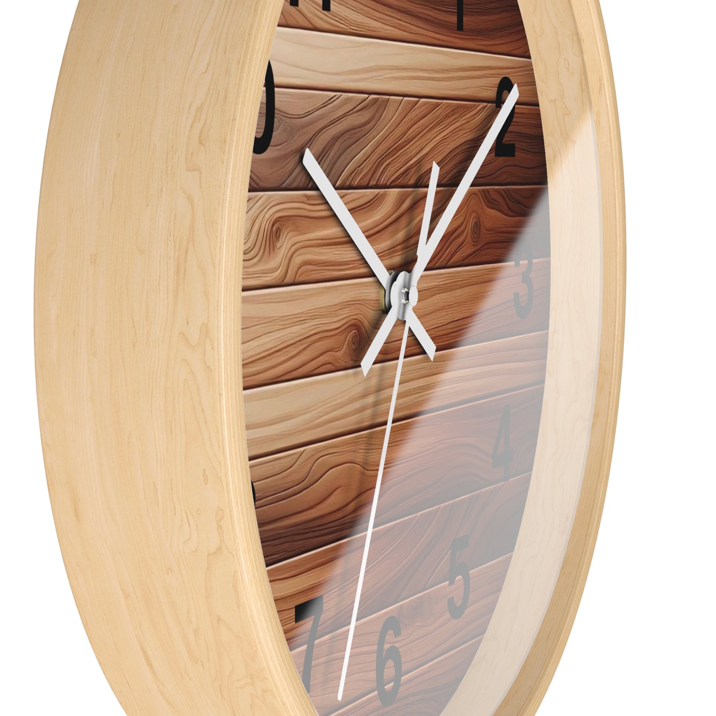 Rustic Wood Wall Clock - Natural Timber Home Decor