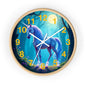 Blue Unicorn Fantasy Wall Clock | Magical Forest Timepiece