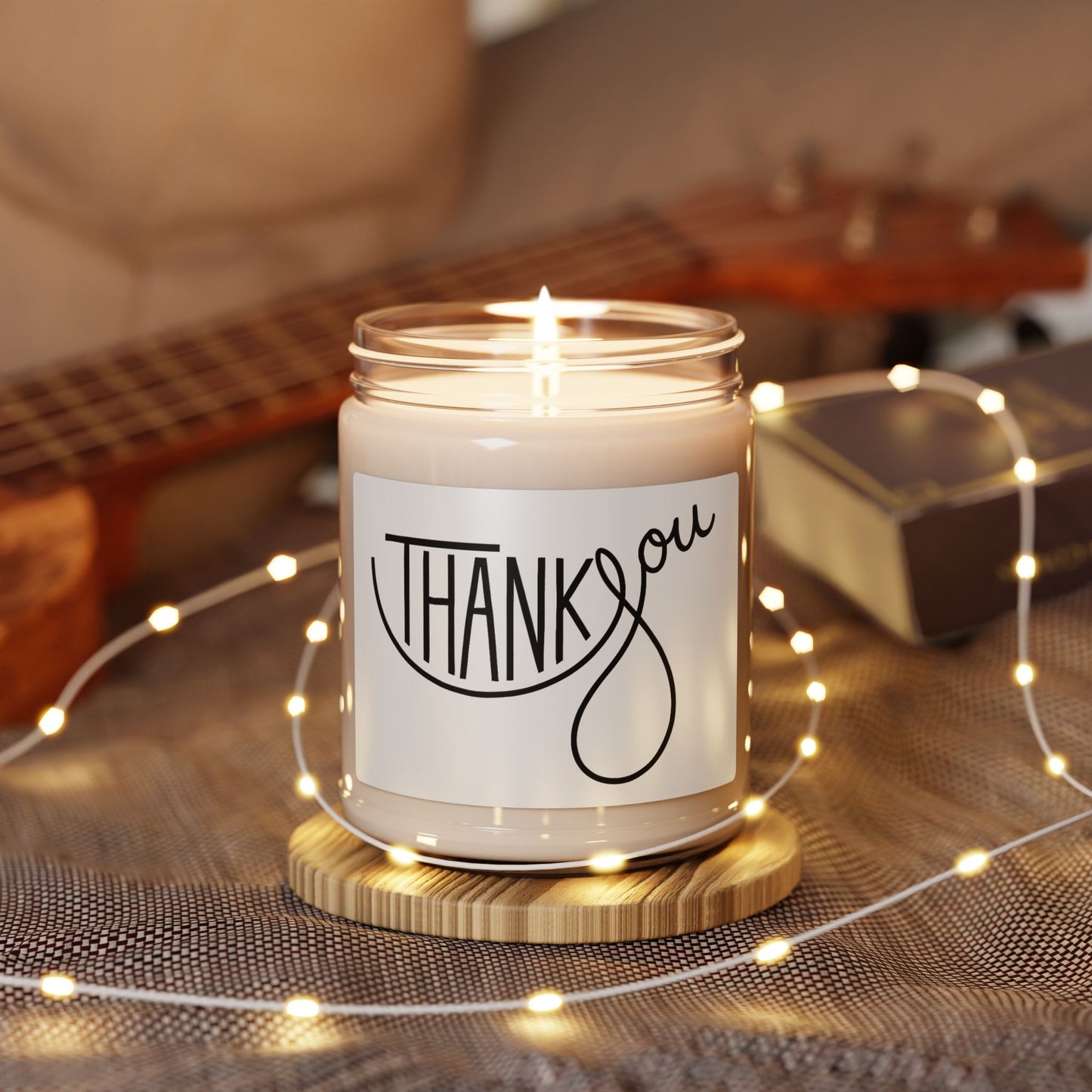 Thank You Scented Soy Candle — 9oz Thankful Gift Jar