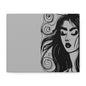 Gothic Woman Portrait Canvas Art — Matte Stretched Wall Decor