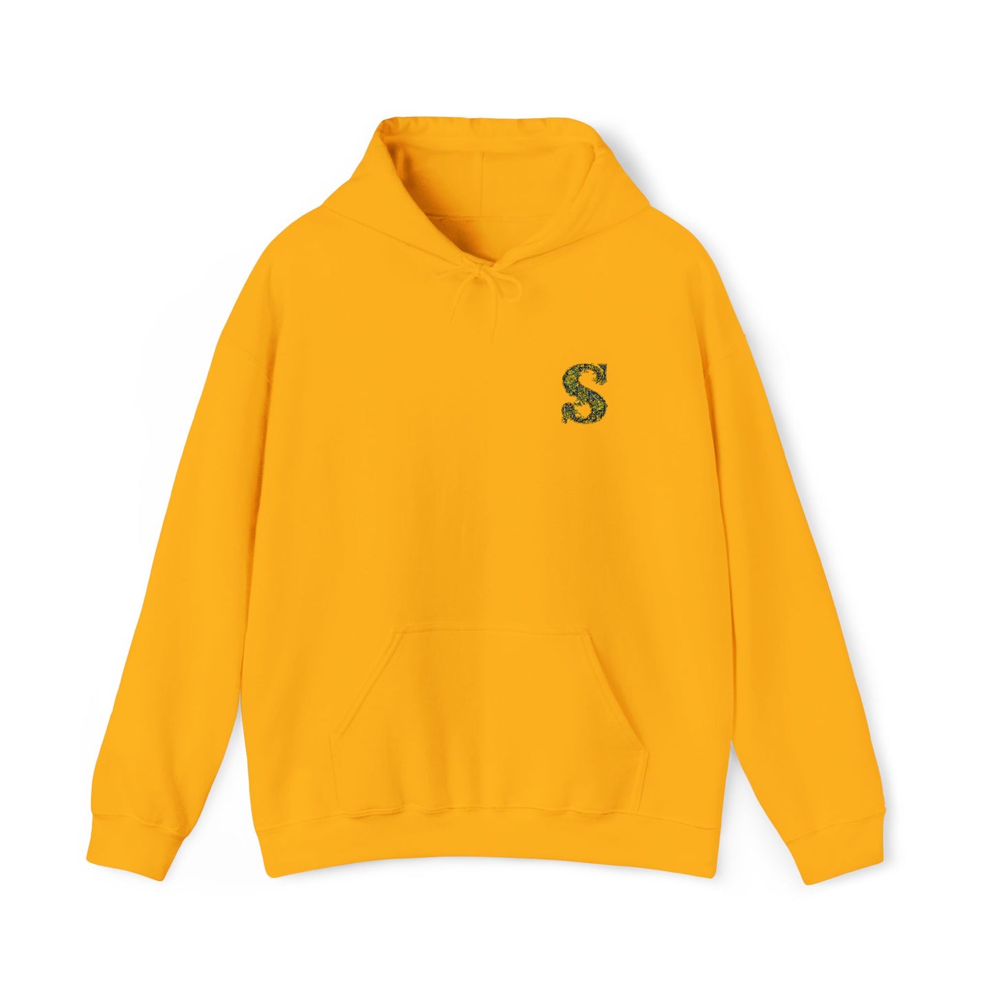 Floral S Initial Hoodie — Monogrammed Flower Letter Sweatshirt