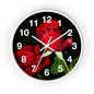Elegant Floral Wall Clock - Romantic Home Decor, Gift for Her, Bedroom Accent, Anniversary Decoration, Nature Lover's Gift