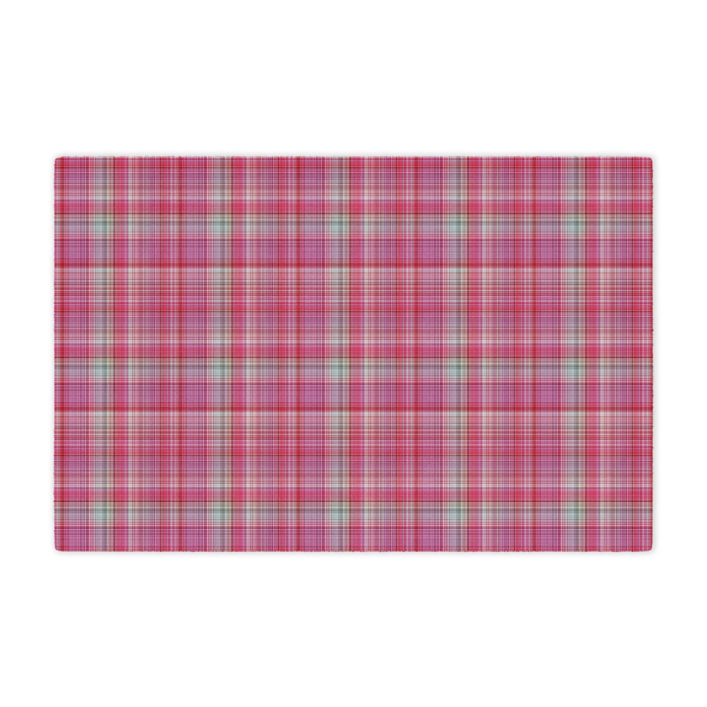 Pink Plaid Minky Blanket - Soft Cozy Throw for Home & Nursery