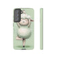 Cute Yoga Sheep Phone Case — Pastel Lamb Ballerina Protective Cover