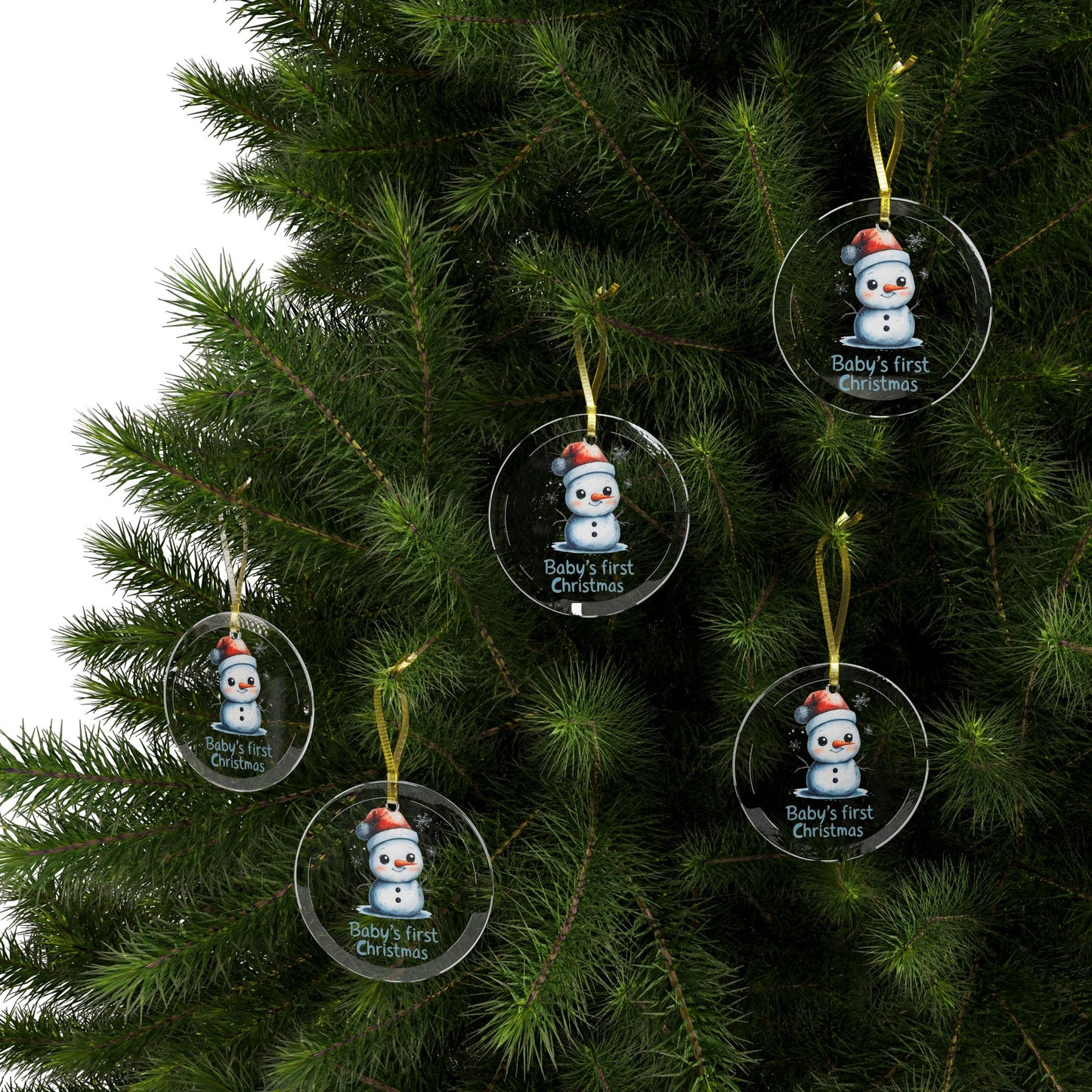 Glass Ornaments Baby's First Christmas