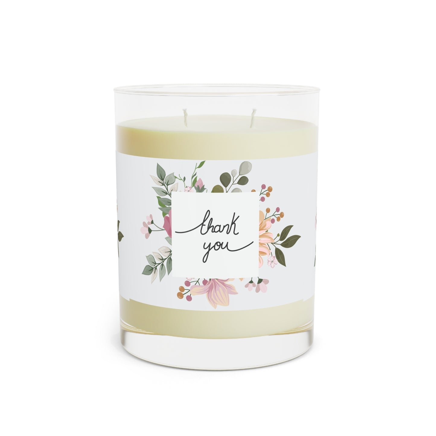 Thank You Floral Scented Candle — 11oz Glass