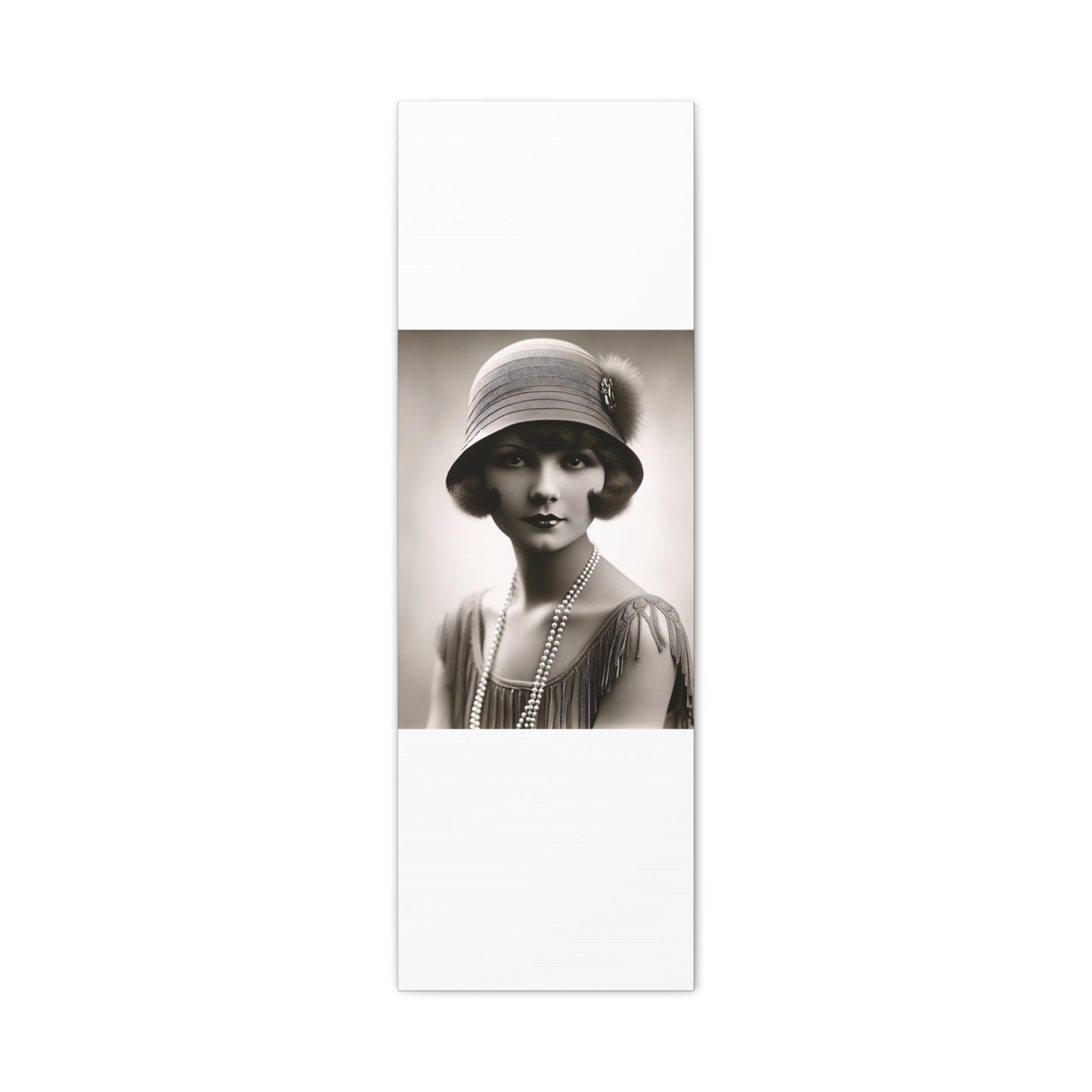 Vintage 1920s Flapper Portrait Canvas