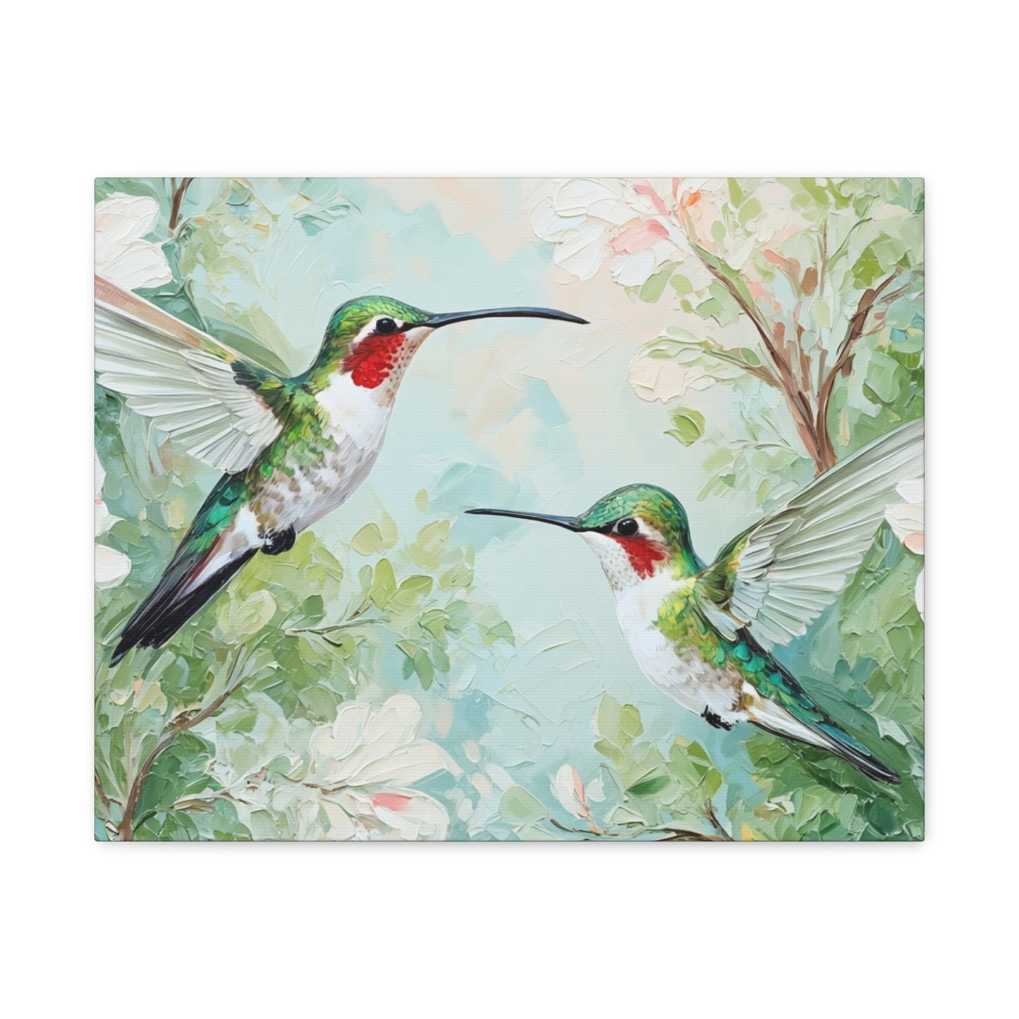 Hummingbird Canvas Wall Art — Stretched Matte Nature Print