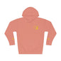 Coral Gold Floral Initial Hoodie — Monogram 'B' Casual Pullover