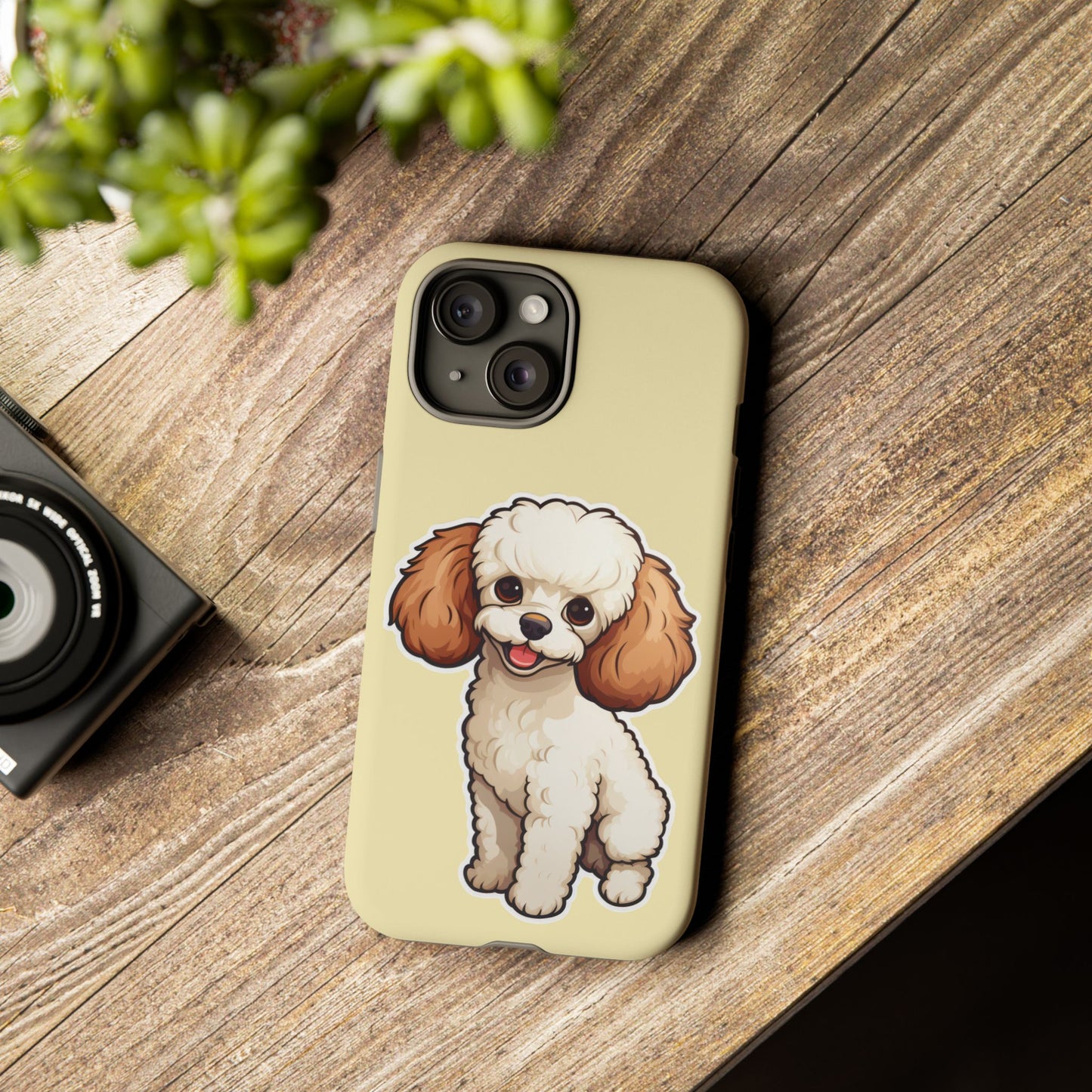 Cute Dog Phone Case, Pet Lover Gift, Custom Phone Cover, Cartoon Dog Case, Durable Phone Accessory